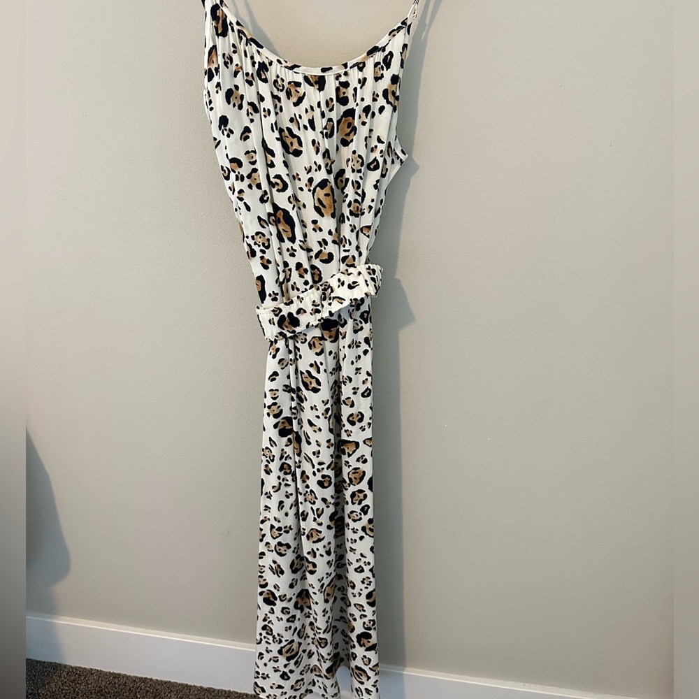 Corey Lynn Calter leopard dress with belt